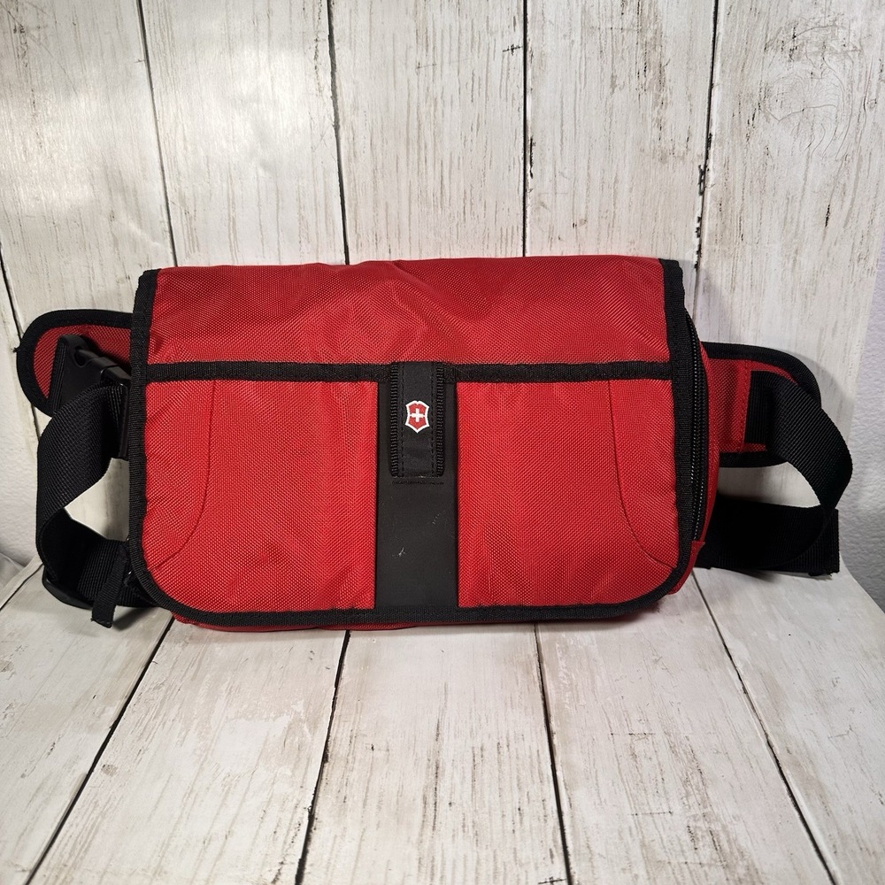 Victorinox Swiss Army Waist Bag Fanny Pack Multiple Pockets Red Tactical‎ Range